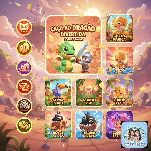 Interface do aplicativo da fofocapg com jogos VIP.