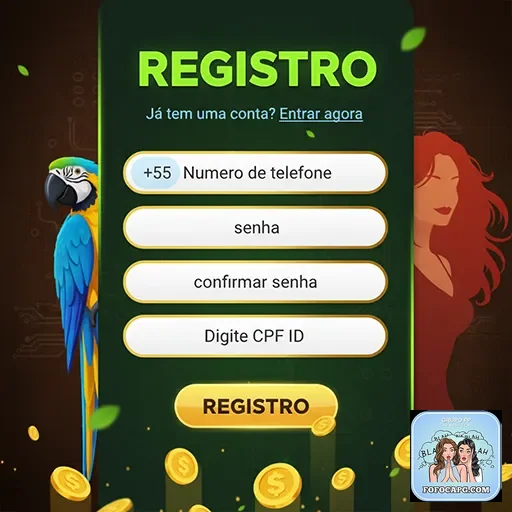 Tela de cadastro no fofocapg com campos de verificação.