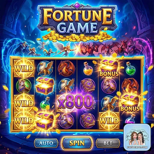 Tela de jogo Fortune Game com bônus no fofocapg.