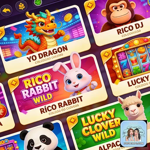Tela de gerenciamento VIP do fofocapg com jogos populares.