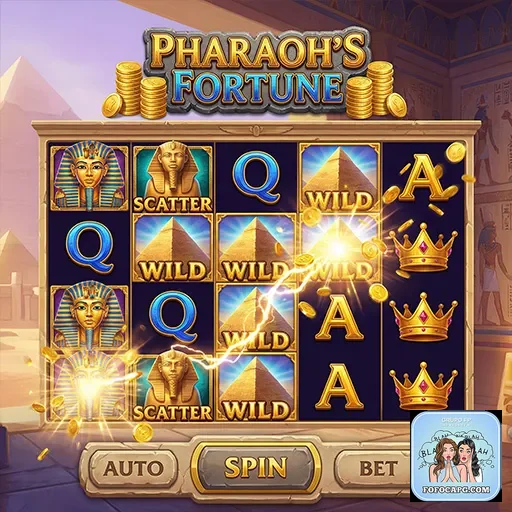Tela do slot Pharaoh's Fortune no site fofocapg.