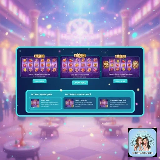 Tela de slot games com bônus no fofocapg.